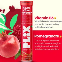 PLIX THE PLANT FIX Set Of 8 Apple Cider Vinegar With Mother ACV - Cola - 15 Tablets Each image 3