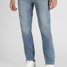 AMERICAN EAGLE OUTFITTERS Men Skinny Fit Mid-Rise Light Fade Jeans-image-14