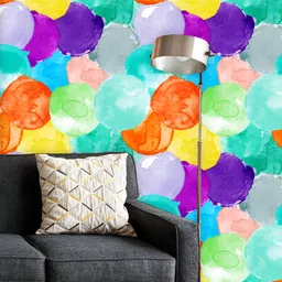 ArtzFolio Printed UV-Resistant Anti-Bacterial Colorful Watercolor Peel & Stick Wallpaper-image-12