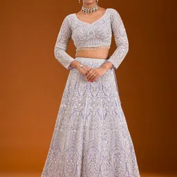 Koskii Embellished Beads and Stones Ready to Wear Lehenga & Blouse With Dupatta-picture-25