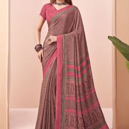 DIVASTRI Poly Crepe Designer Saree-picture-35