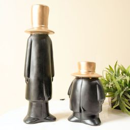 ArteCasa Black & Gold Toned Curio Showpiece-image-14