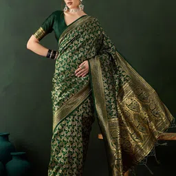 Dori Woven Design Banarasi Saree With Unstitched Blouse Piece-picture-47