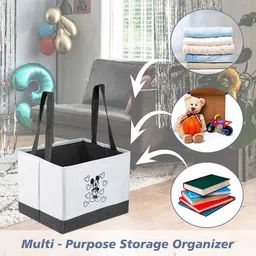 Kuber Industries Grey & Black Printed Regular Drawer Organiser image 2