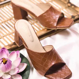 CORSICA Textured Block Sandals-69