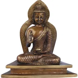 Exotic India Brown Buddha Figurine Showpiece-image-59