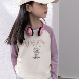 LULU & SKY Girls Floral Polo Collar Applique T-shirt-picture-44
