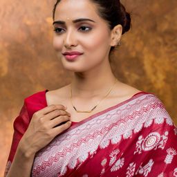 Anouk Gold-Plated Artificial Stones Studded And Beaded Mangalsutra image 5