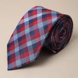 Van Heusen Men Checked Ascot Tie-image-42