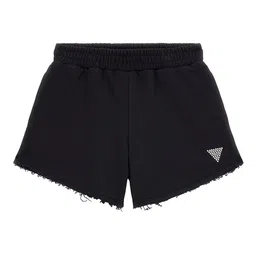 GUESS kids Girls Solid Mid-Rise Regular Fit Shorts-image-2