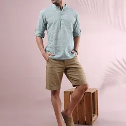 FILORI STUDIO Men Checked Kurta-14