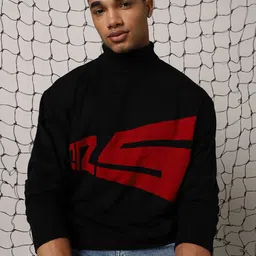 Hubberholme Men Turtle Neck Typography Printed Pullover Sweater-picture-20