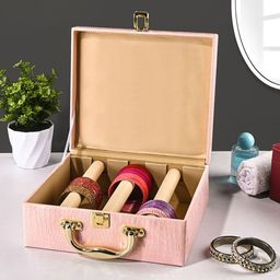 Kuber Industries Pink Set of 2 Regular Jewellery Organiser Organisers-43