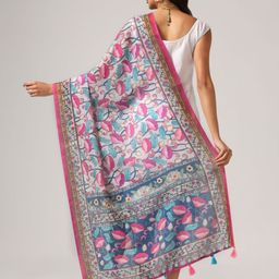 Kaizen TEXO FAB Ethnic Motifs Printed Linen Dupatta image 4
