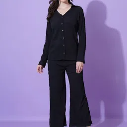 Mast & Harbour V-Neck Top With Trouser Co-Ords-picture-34