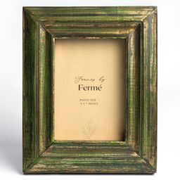 Ferme Vintage Green & Beige Wooden Table Photo Frame-image-16
