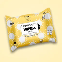 TNW the natural wash Sunscreen Wipes SPF 15 With Vitamin E - 10Pcs-57