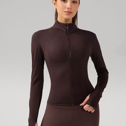 JC Collection Women Mock Collar Solid Lightweight Sporty Jacket-picture-25