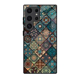 QRIOH Geometric Printed Samsung Galaxy S24 Ultra 5G Back Case Mobile Accessories-12