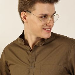Mast & Harbour Men Premium Slim Fit Solid Cotton Casual Shirt-image-46