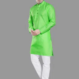 DIVISIVE Men Regular Kurta with Pyjamas image 5