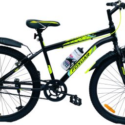 F6 26T MTB BICYCLE FLORO GREEN STEEL RIM V BRAKE FOR AGE 8 PLUS 90% FITTED 26 T (inch) Road Cycle-image-77