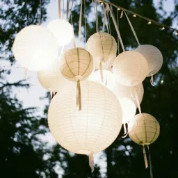 Hanging paper White Lantern 10Pack of L 12 inch 69 White Paper Hanging Lantern-19