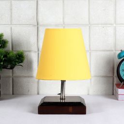 Devansh Yellow Frustum Table Lamp image 2