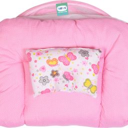funtus Cotton Infants New Born Baby Mosquito Net Bed With Cushioned Pillow Mosquito Net image 5