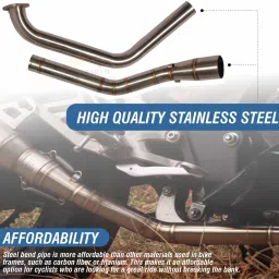 asryd Motorcycle Bend Pipe For R15 V3 BS4 Without Sensor Full System Bend Pipe Yamaha R15 Slip-on Exhaust System image 5