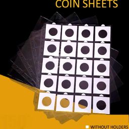 20 Pockets 2x2 Coin Holder Sheets / Pages for Album - set of 10 Pieces Pack Coin Bank-image-50