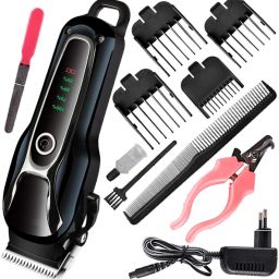 CU IN Rechageable Electric Dog Hair Trimmer Cat Pet Hair Cutter Grooming Shaver For Men, Women-image-56