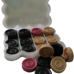 Carrom Board Coins Accessories Used in International Carrom Tournament (Plastic) Carrom Pawns-picture-14
