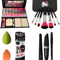 Eye Liner Kajal Mascara & Makeup Kit (Set of 7)-18