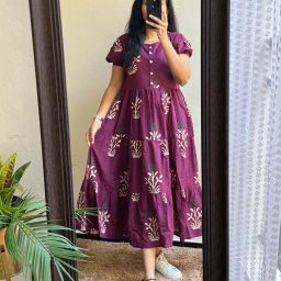 Women Maxi Multicolor Full Length Dress-image-32