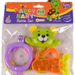 Happy Baby Rattle set 3 pieces for Infants Rattle (Multicolor) Rattle-picture-16