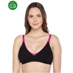 Inner Sense Organic Antimicrobial Soft Women's Nursing Bra - Black-picture-3