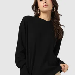 GAP Women Solid Round Neck T-shirt-picture-1