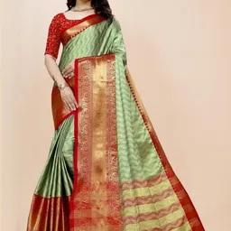 VS MALL Ethnic Motifs Silk Cotton Heavy Work Saree-image-67