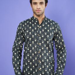 COTLAND FASHION Men Premium Floral Opaque Printed Casual Shirt-image-83