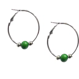 Gurjari Jewellers Hoop Earing with Acryic Beads Hoop Earring-image-82