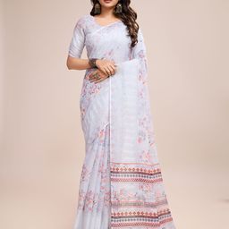 SHRIMAY Floral Printed Saree-image-50