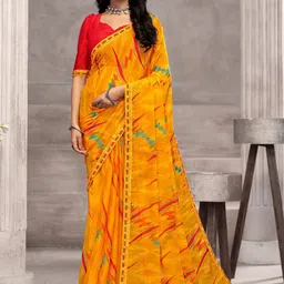 KALINI Poly Chiffon Saree-image-85