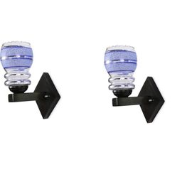 1ST TIME Blue & White Solid Glass Traditional Cylinder Wall Lamps Wall Lamps-picture-40