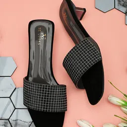 XE Looks Party Block Mules with Bows-32