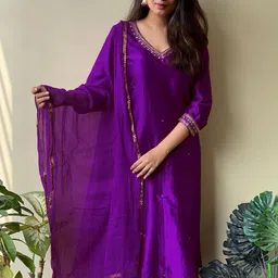 KALINI Women Regular Kurta & Trousers & Dupatta-picture-17