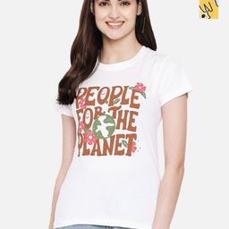 Dreambe Women Typography Printed T-shirt-picture-4