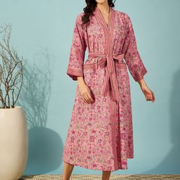 The Kaftan Company Printed Nightdress-image-77