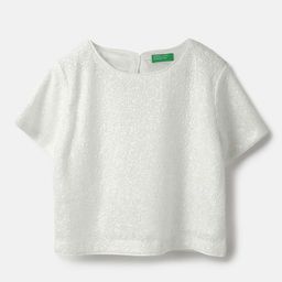 United Colors of Benetton Women Embellished Boxy Top-image-18