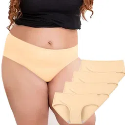 Diving Deep Women Pack of 4 Cotton Hipster Briefs-picture-11